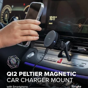 Ringke Qi2 [Peltier] Magnetic Car Phone Charger Holder Dashboard Phone Mount