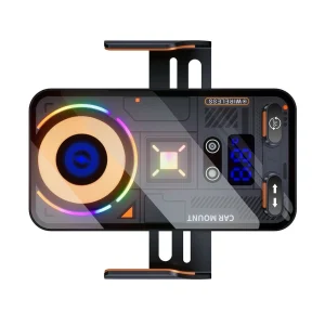 Car Wireless Charger 15W with Dual Mode Auto Clamping and Low Noise Cooling Fan
