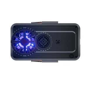 15W Wireless Charging Car Holder with Cooling Fan and One-Touch Rotation